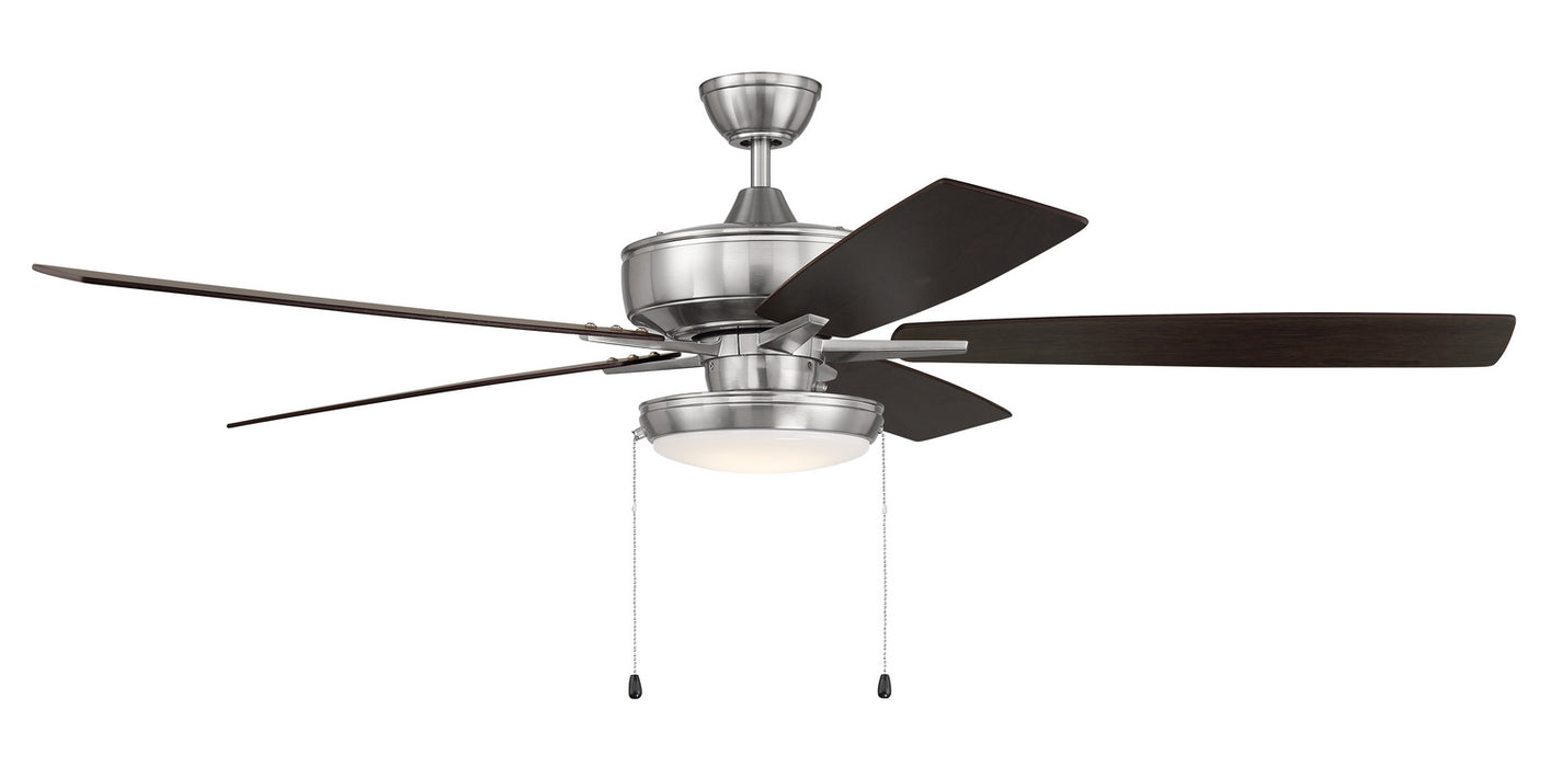 Craftmade S119BNK5-60DWGWN 60"Ceiling Fan, Brushed Polished Nickel
