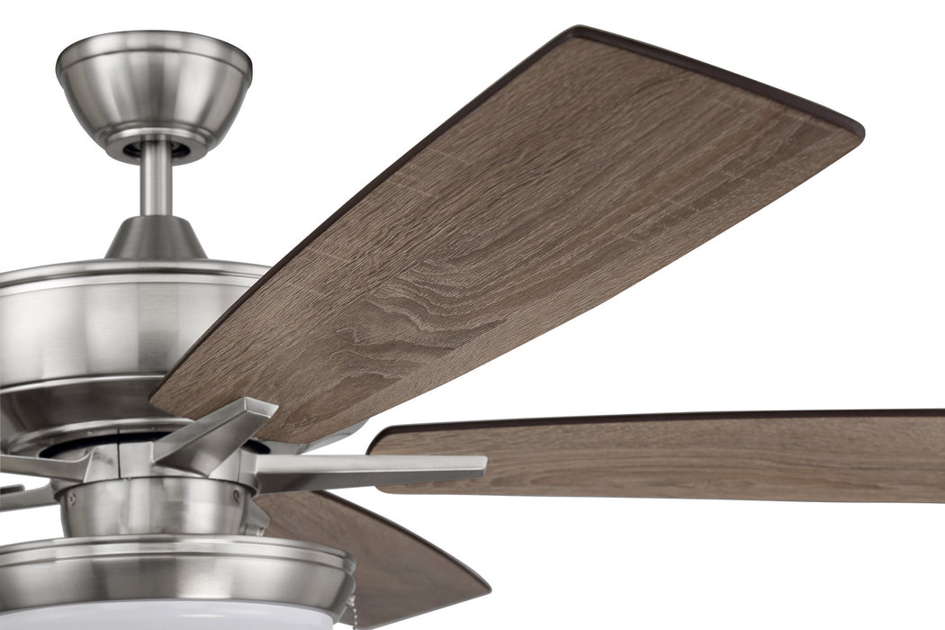 Craftmade S119BNK5-60DWGWN 60"Ceiling Fan, Brushed Polished Nickel