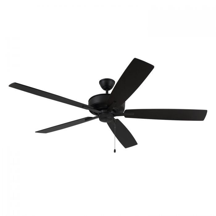 Craftmade S60FB5-60FBGW 60"Ceiling Fan, Flat Black