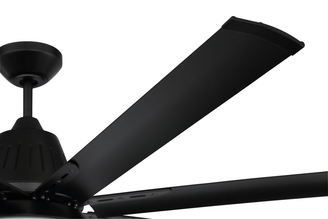 Craftmade WTP72FB8 72"Ceiling Fan, Flat Black