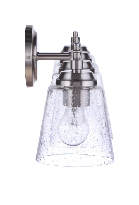 Craftmade 50204-BNK Four Light Vanity, Brushed Polished Nickel