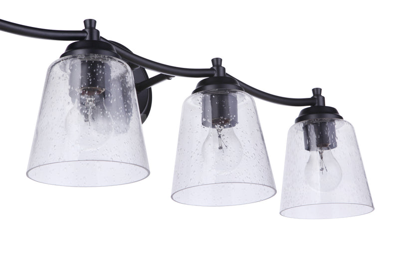 Craftmade 50204-FB Four Light Vanity, Flat Black