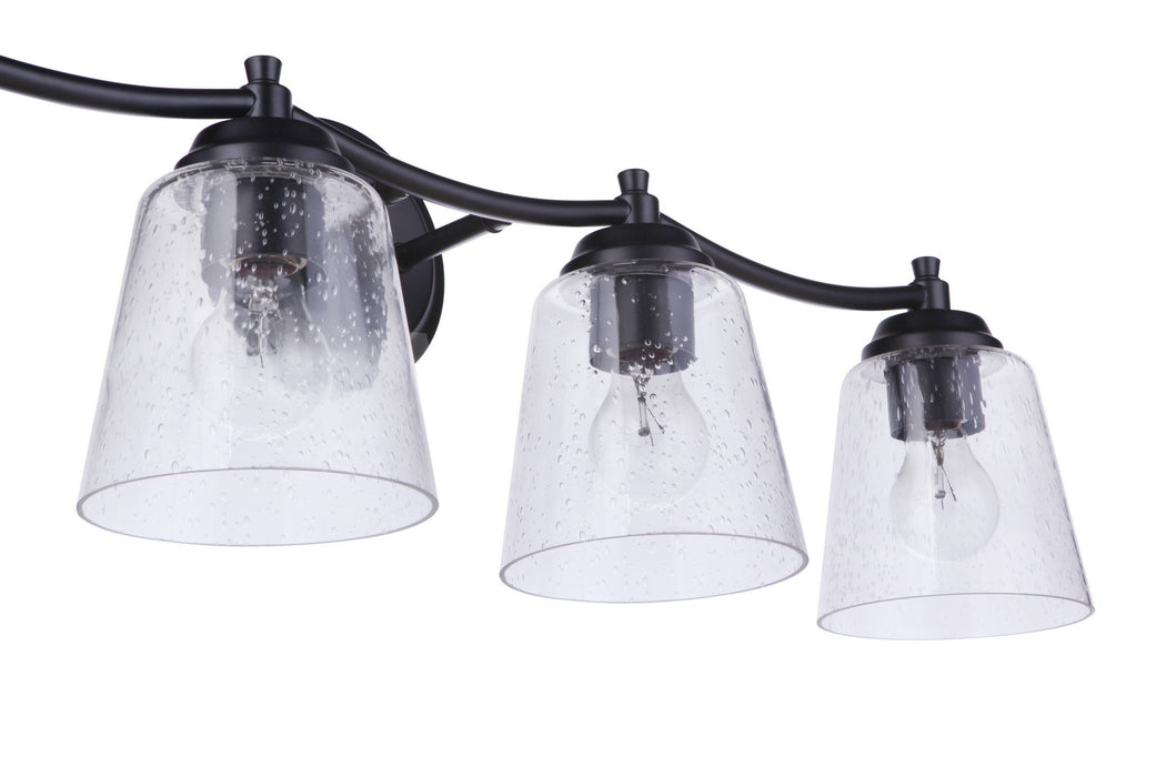 Craftmade 50204-FB Four Light Vanity, Flat Black