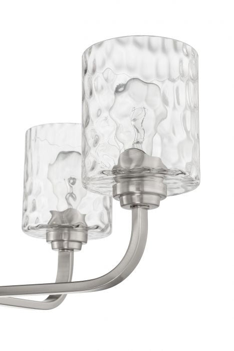 Craftmade 54224-BNK Four Light Chandelier, Brushed Polished Nickel