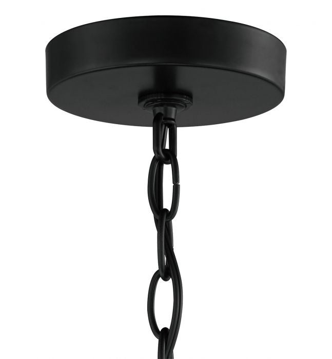 Craftmade 54224-FB Four Light Chandelier, Flat Black