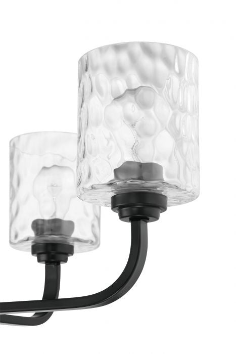 Craftmade 54224-FB Four Light Chandelier, Flat Black