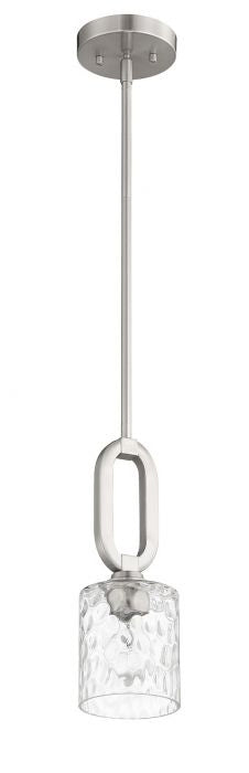 Craftmade 54291-BNK One Light Mini Pendant, Brushed Polished Nickel