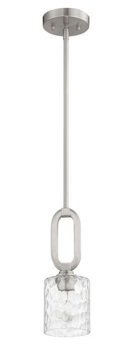 Craftmade 54291-BNK One Light Mini Pendant, Brushed Polished Nickel
