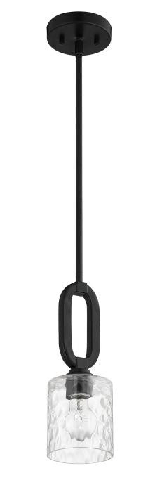 Craftmade 54291-FB One Light Mini Pendant, Flat Black