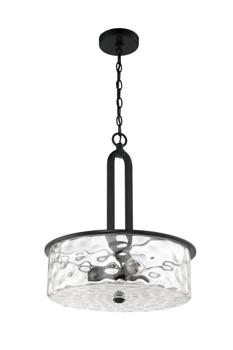 Craftmade 54293-FB Three Light Pendant, Flat Black