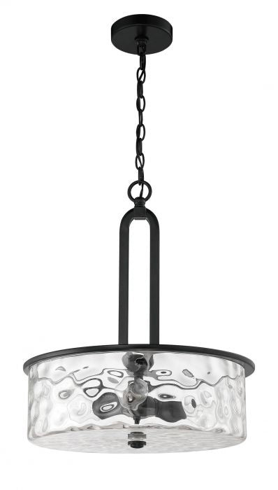 Craftmade 54293-FB Three Light Pendant, Flat Black