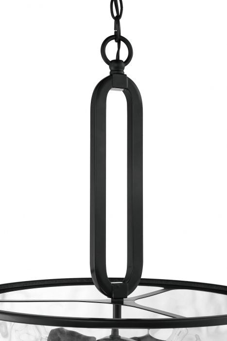 Craftmade 54293-FB Three Light Pendant, Flat Black