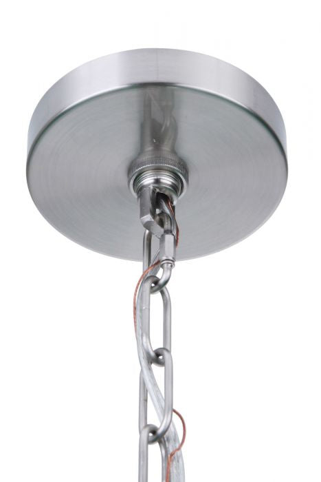 Craftmade 54326-BNK Six Light Chandelier, Brushed Polished Nickel