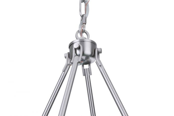 Craftmade 54326-BNK Six Light Chandelier, Brushed Polished Nickel
