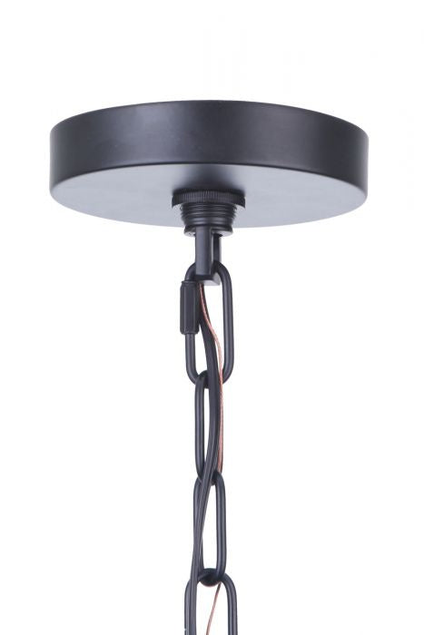 Craftmade 54326-FB Six Light Chandelier, Flat Black