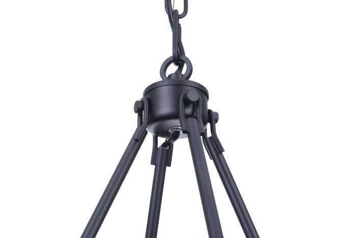 Craftmade 54326-FB Six Light Chandelier, Flat Black