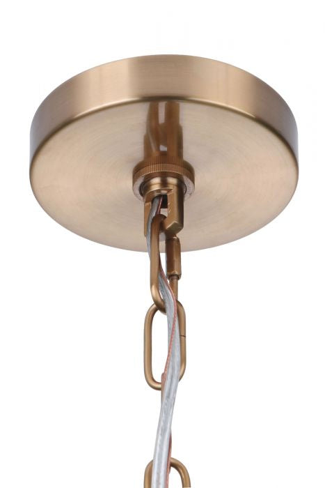 Craftmade 54326-SB Six Light Chandelier, Satin Brass