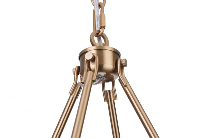 Craftmade 54326-SB Six Light Chandelier, Satin Brass