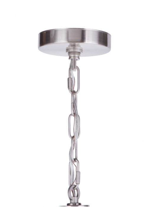 Craftmade 54328-BNK Eight Light Chandelier, Brushed Polished Nickel
