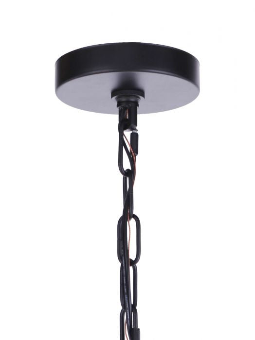 Craftmade 54328-FB Eight Light Chandelier, Flat Black