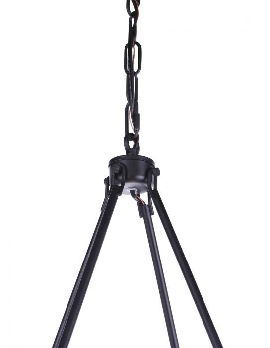 Craftmade 54328-FB Eight Light Chandelier, Flat Black