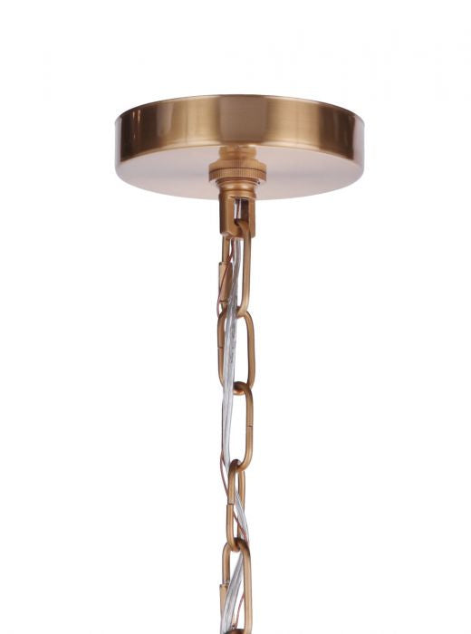 Craftmade 54328-SB Eight Light Chandelier, Satin Brass