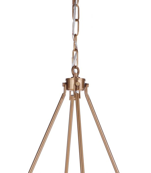 Craftmade 54328-SB Eight Light Chandelier, Satin Brass