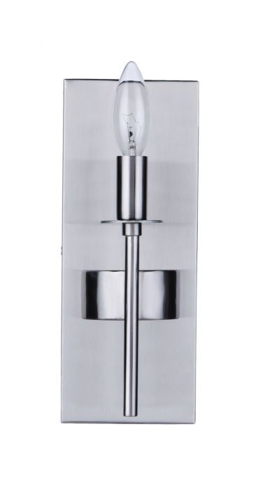 Craftmade 54361-BNK One Light Wall Sconce, Brushed Polished Nickel