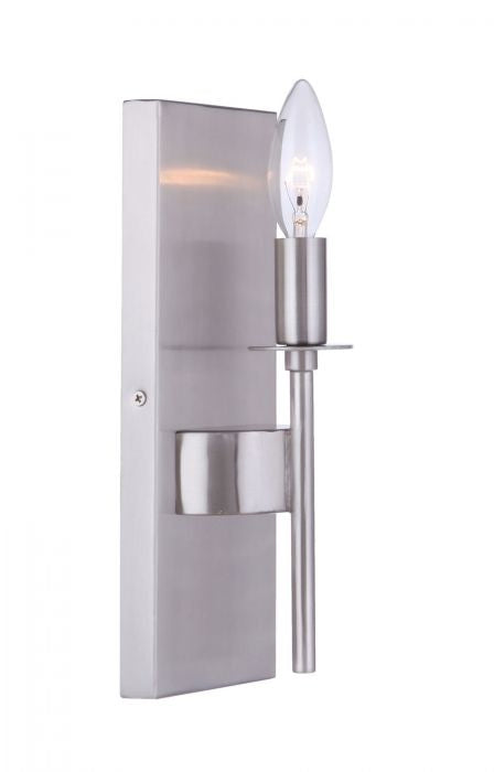 Craftmade 54361-BNK One Light Wall Sconce, Brushed Polished Nickel