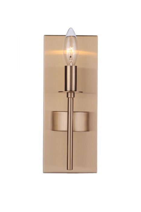 Craftmade 54361-SB One Light Wall Sconce, Satin Brass