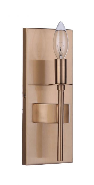 Craftmade 54361-SB One Light Wall Sconce, Satin Brass