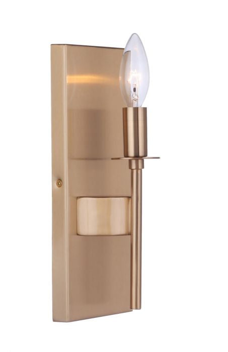 Craftmade 54361-SB One Light Wall Sconce, Satin Brass