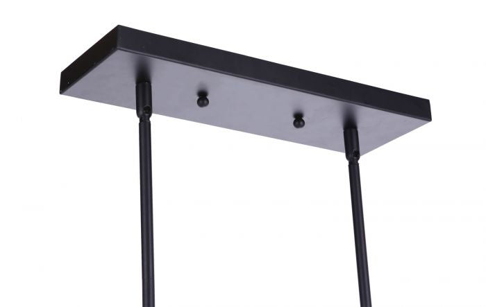 Craftmade 54378-FB Eight Light Island Pendant, Flat Black