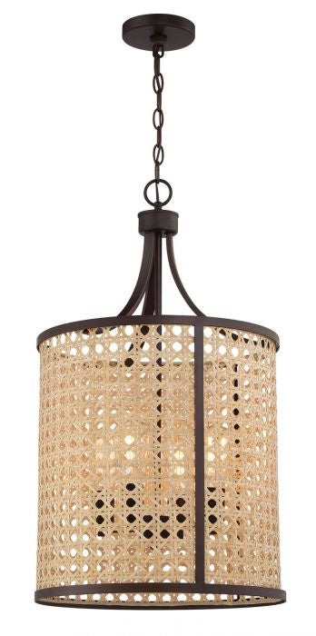 Craftmade 54534-ABZ Four Light Foyer Pendant, Aged Bronze Brushed
