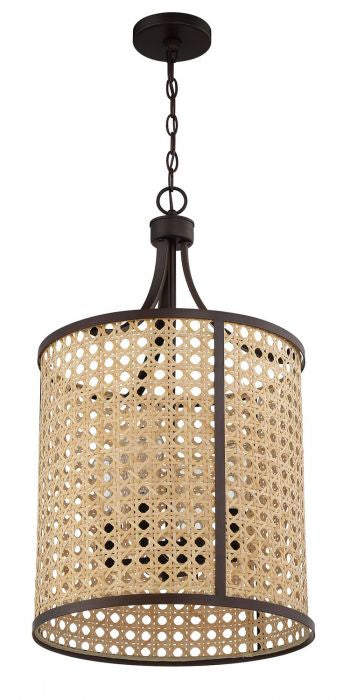 Craftmade 54534-ABZ Four Light Foyer Pendant, Aged Bronze Brushed