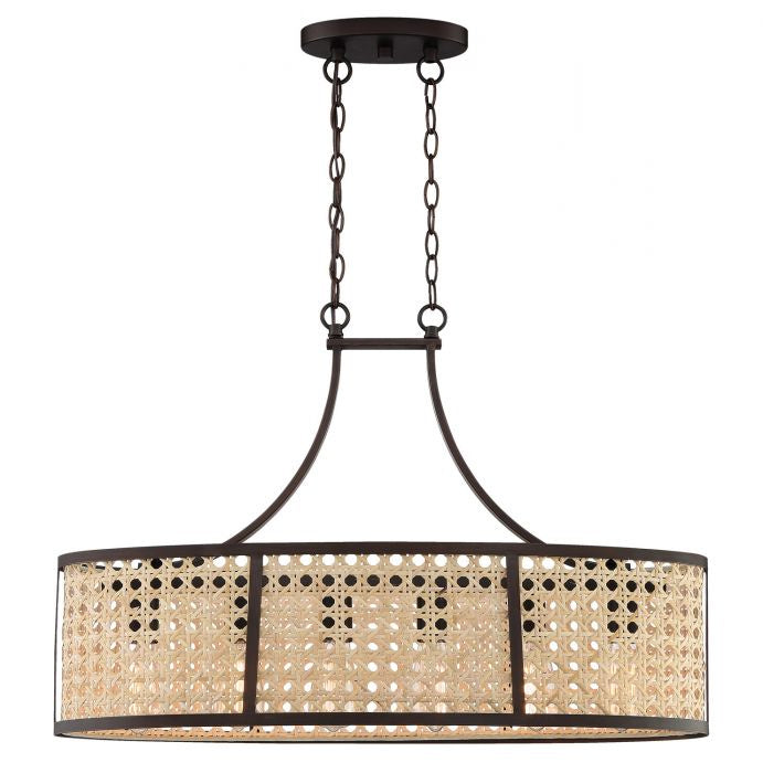 Craftmade 54576-ABZ Six Light Island Pendant, Aged Bronze Brushed