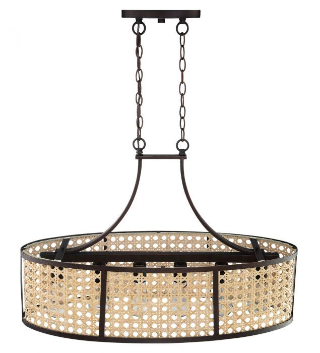 Craftmade 54576-ABZ Six Light Island Pendant, Aged Bronze Brushed