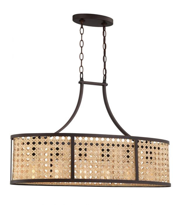Craftmade 54576-ABZ Six Light Island Pendant, Aged Bronze Brushed