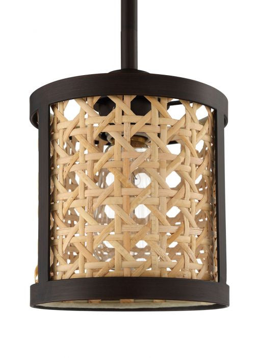Craftmade 54591-ABZ One Light Mini Pendant, Aged Bronze Brushed