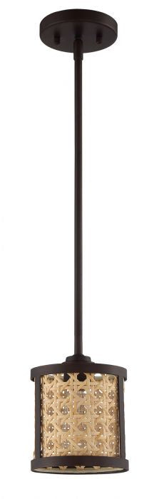 Craftmade 54591-ABZ One Light Mini Pendant, Aged Bronze Brushed