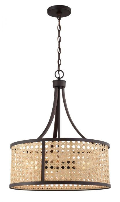 Craftmade 54596-ABZ Six Light Pendant, Aged Bronze Brushed