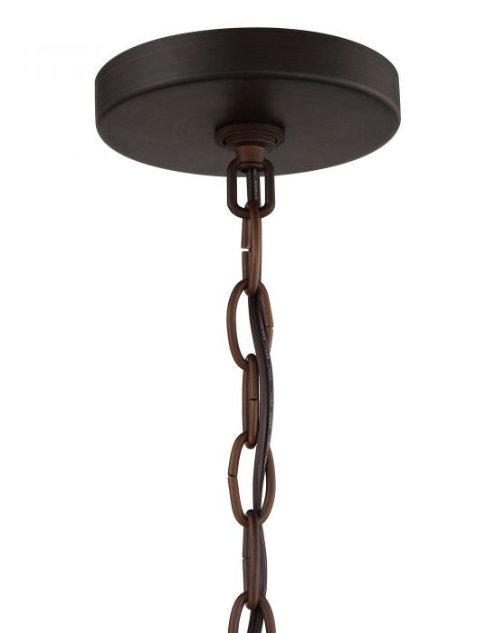 Craftmade 54596-ABZ Six Light Pendant, Aged Bronze Brushed