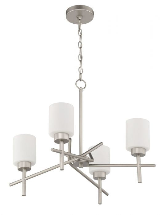 Craftmade 54624-SN Four Light Chandelier, Satin Nickel