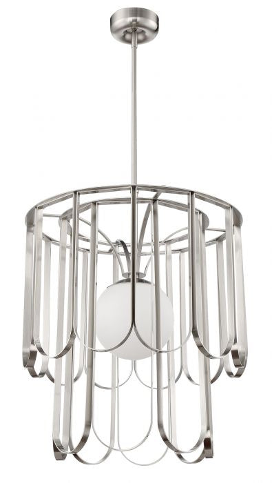 Craftmade 54991-BNK One Light Pendant, Brushed Polished Nickel