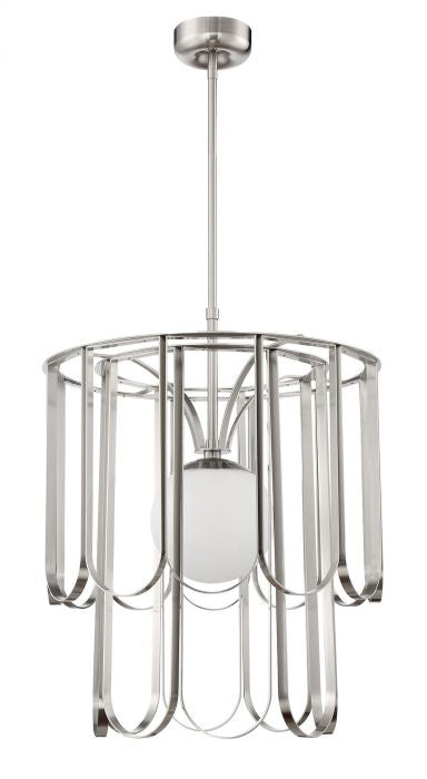Craftmade 54991-BNK One Light Pendant, Brushed Polished Nickel