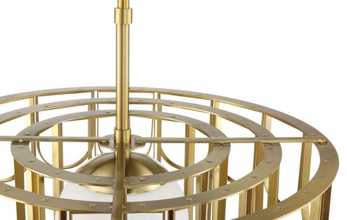 Craftmade 54991-SB One Light Pendant, Satin Brass