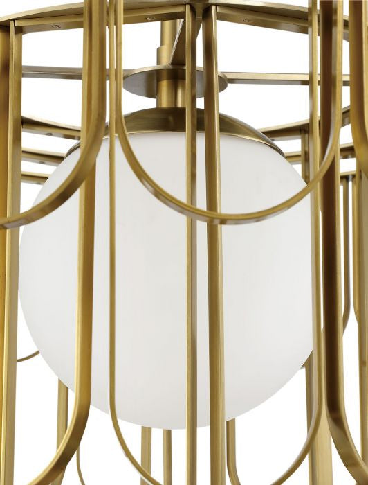 Craftmade 54991-SB One Light Pendant, Satin Brass