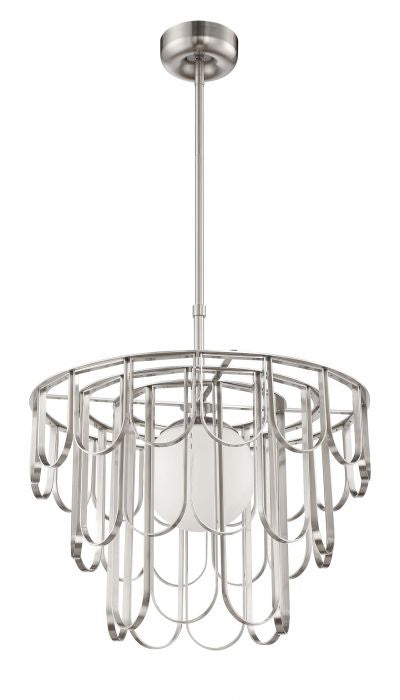 Craftmade 54992-BNK One Light Pendant, Brushed Polished Nickel