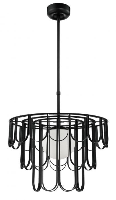 Craftmade 54992-FB One Light Pendant, Flat Black