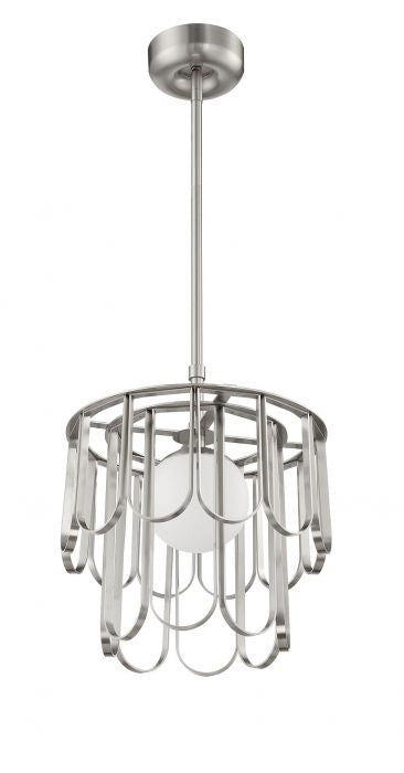 Craftmade 54993-BNK One Light Pendant, Brushed Polished Nickel